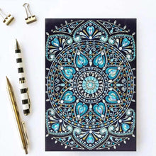 Laden Sie das Bild in den Galerie-Viewer, Notizbuch Diamond Painting Diamanten Blau