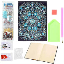 Laden Sie das Bild in den Galerie-Viewer, Notizbuch Diamond Painting Diamanten Blau