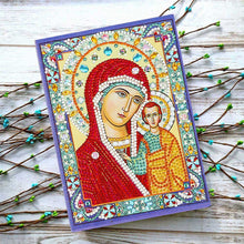 Laden Sie das Bild in den Galerie-Viewer, Notizbuch Diamond Painting Jungfrau Maria mit Jesus