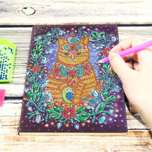 Laden Sie das Bild in den Galerie-Viewer, Notizbuch Diamond Painting Katze