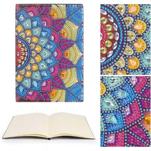 Laden Sie das Bild in den Galerie-Viewer, Notizbuch Diamond Painting Blume Mandala