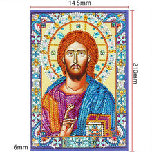 Laden Sie das Bild in den Galerie-Viewer, Notizbuch Diamond Painting Ikone Jesus