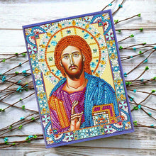Laden Sie das Bild in den Galerie-Viewer, Notizbuch Diamond Painting Ikone Jesus