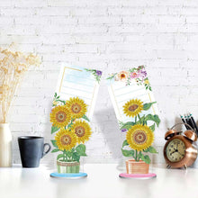 Laden Sie das Bild in den Galerie-Viewer, Notizhalter Diamond Painting Sonnenblumen 2 Stück