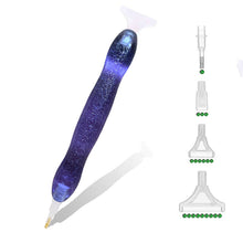 Laden Sie das Bild in den Galerie-Viewer, Premium-Stift Diamond Painting Ergonomisch Glitzer Violett 5 Varianten
