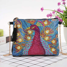 Laden Sie das Bild in den Galerie-Viewer, Tasche Diamond Painting Pfau Rot