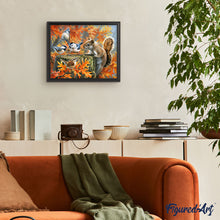 Laden Sie das Bild in den Galerie-Viewer, Malen nach Zahlen für Erwachsene | Verspieltes Eichhörnchen | Figured'Art