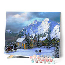 Laden Sie das Bild in den Galerie-Viewer, Malen nach Zahlen – Winter in den Alpen