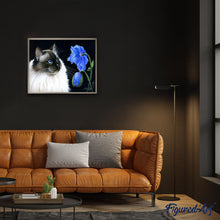 Laden Sie das Bild in den Galerie-Viewer, Malen nach Zahlen – Katze und Blume