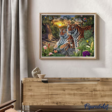 Laden Sie das Bild in den Galerie-Viewer, Malen nach Zahlen – Tiger Familie