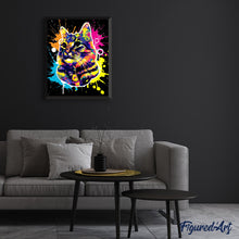 Laden Sie das Bild in den Galerie-Viewer, Malen nach Zahlen – Katze Pop Art