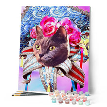 Laden Sie das Bild in den Galerie-Viewer, Malen nach Zahlen – Mardigras Katze