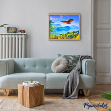 Laden Sie das Bild in den Galerie-Viewer, Malen nach Zahlen – Adler und schweizer Landschaft