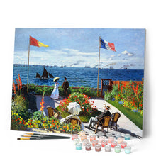 Laden Sie das Bild in den Galerie-Viewer, Malen nach Zahlen – Die Terrasse am Sainte Adresse – Monet