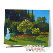 Laden Sie das Bild in den Galerie-Viewer, Malen nach Zahlen – Frau im Garten – Monet