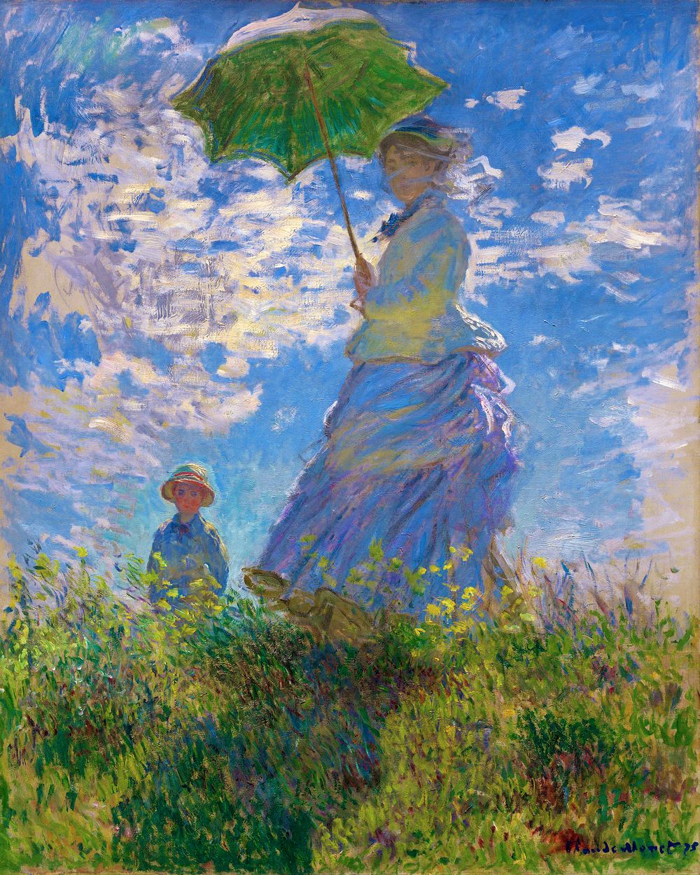 Diamond Painting – Der Spaziergang – Monet – 40 x 50 cm auf Keilrahmen gespannt