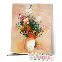 Laden Sie das Bild in den Galerie-Viewer, Malen nach Zahlen – Vase mit Blumen – Odilon Redon