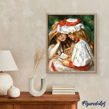 Laden Sie das Bild in den Galerie-Viewer, Malen nach Zahlen – Zwei Lesende Mädchen – Renoir
