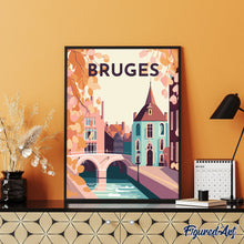 Laden Sie das Bild in den Galerie-Viewer, Reiseplakat Brügge