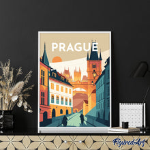 Laden Sie das Bild in den Galerie-Viewer, Reiseplakat Prag