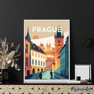 Diamond Painting – Reiseplakat Prag