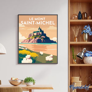 Reiseplakat Mont Saint-Michel