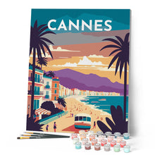 Laden Sie das Bild in den Galerie-Viewer, Reiseplakat Cannes