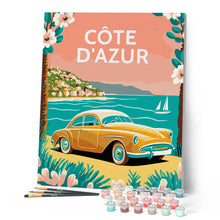 Laden Sie das Bild in den Galerie-Viewer, Reiseplakat Côte d'Azur