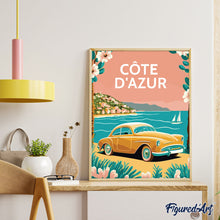 Laden Sie das Bild in den Galerie-Viewer, Reiseplakat Côte d'Azur