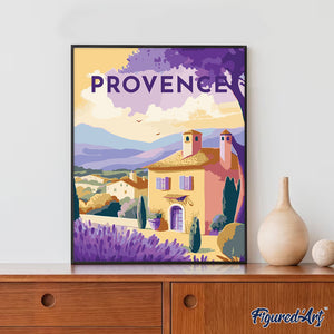 Diamond Painting – Reiseplakat Provence