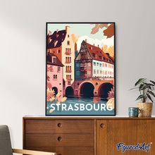 Laden Sie das Bild in den Galerie-Viewer, Reiseplakat Straßburg