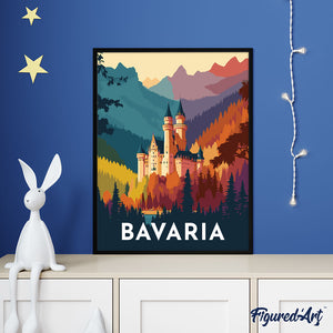 Reiseplakat Bayern