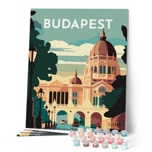 Laden Sie das Bild in den Galerie-Viewer, Reiseplakat Budapest