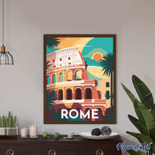Laden Sie das Bild in den Galerie-Viewer, Reiseplakat Rom