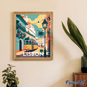 Reiseplakat Lissabon