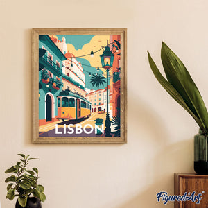 Diamond Painting – Reiseplakat Lissabon