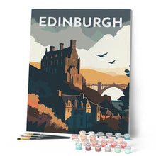 Laden Sie das Bild in den Galerie-Viewer, Reiseposter Edinburgh