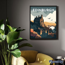 Laden Sie das Bild in den Galerie-Viewer, Reiseposter Edinburgh
