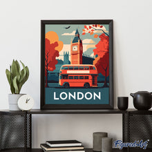 Laden Sie das Bild in den Galerie-Viewer, Reiseposter London