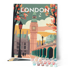 Laden Sie das Bild in den Galerie-Viewer, Reiseposter London 2