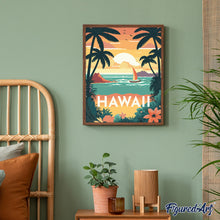 Laden Sie das Bild in den Galerie-Viewer, Reiseposter Hawaii