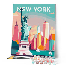 Laden Sie das Bild in den Galerie-Viewer, Reiseposter New York