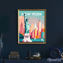 Laden Sie das Bild in den Galerie-Viewer, Reiseposter New York