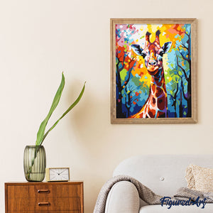 Giraffe Farbenfroh Abstrakt