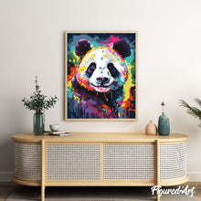 Laden Sie das Bild in den Galerie-Viewer, Panda Farbenfroh Abstrakt