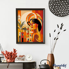 Laden Sie das Bild in den Galerie-Viewer, Art-Deco-Frau in Kuba