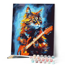 Laden Sie das Bild in den Galerie-Viewer, Abstrakte Rocker Katze