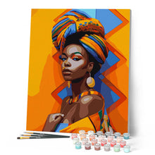Laden Sie das Bild in den Galerie-Viewer, Traditionelles afrikanisches Mädchen