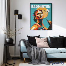 Laden Sie das Bild in den Galerie-Viewer, Sportposter Badminton