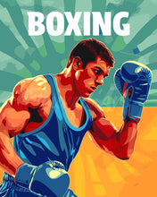 Laden Sie das Bild in den Galerie-Viewer, Malen nach Zahlen Figured&#39;Art – Sportposter Boxen